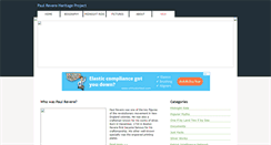 Desktop Screenshot of paul-revere-heritage.com